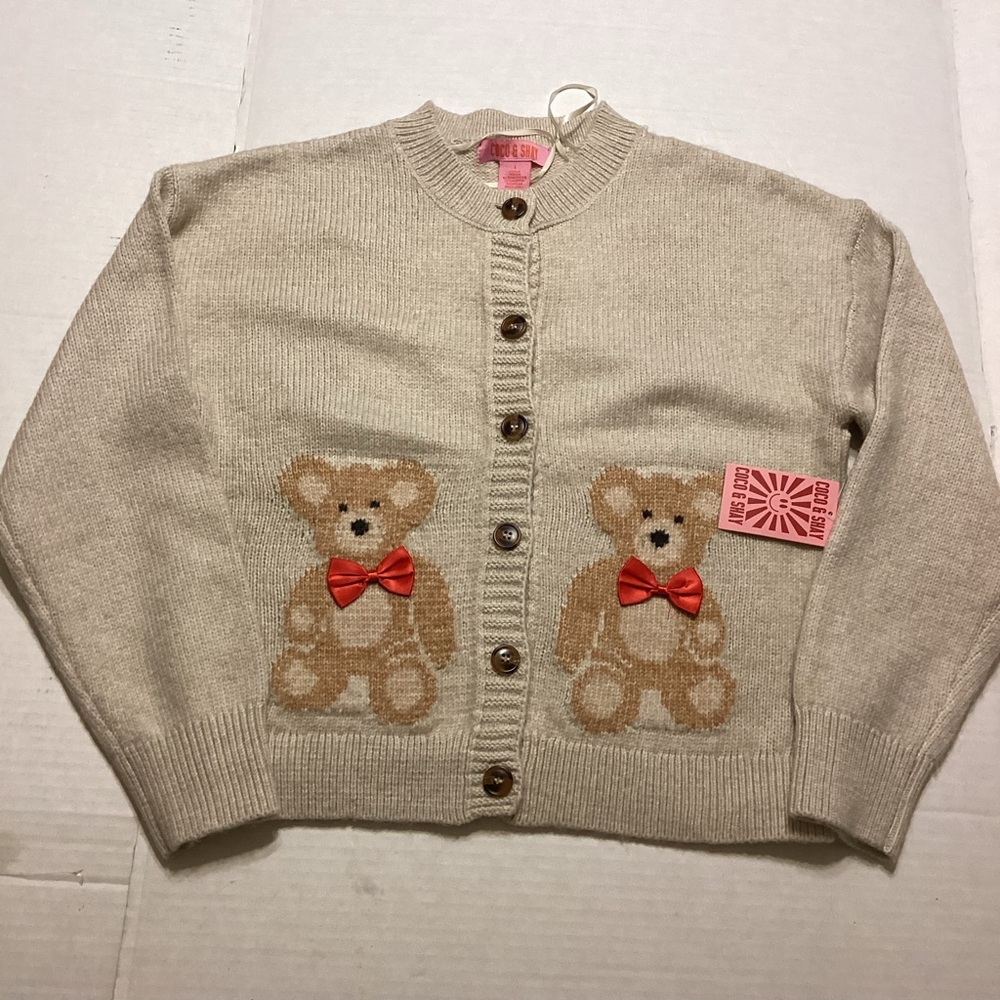 Coco & Shay Beige Knit Cardigan